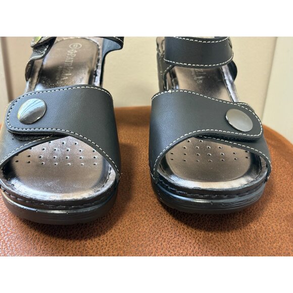 PATRIZIA WOMENS SIZE 6 SUPER LIGHTWEIGHT CUSHION COMFORT HEELS SLINGBACK SANDALS - Picture 2 of 10